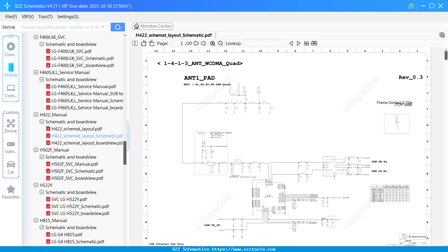 LG H422_schemat_layout_Schematic